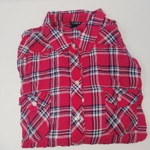 EUC Torrid Plaid Size 3 3/4 Sleeves